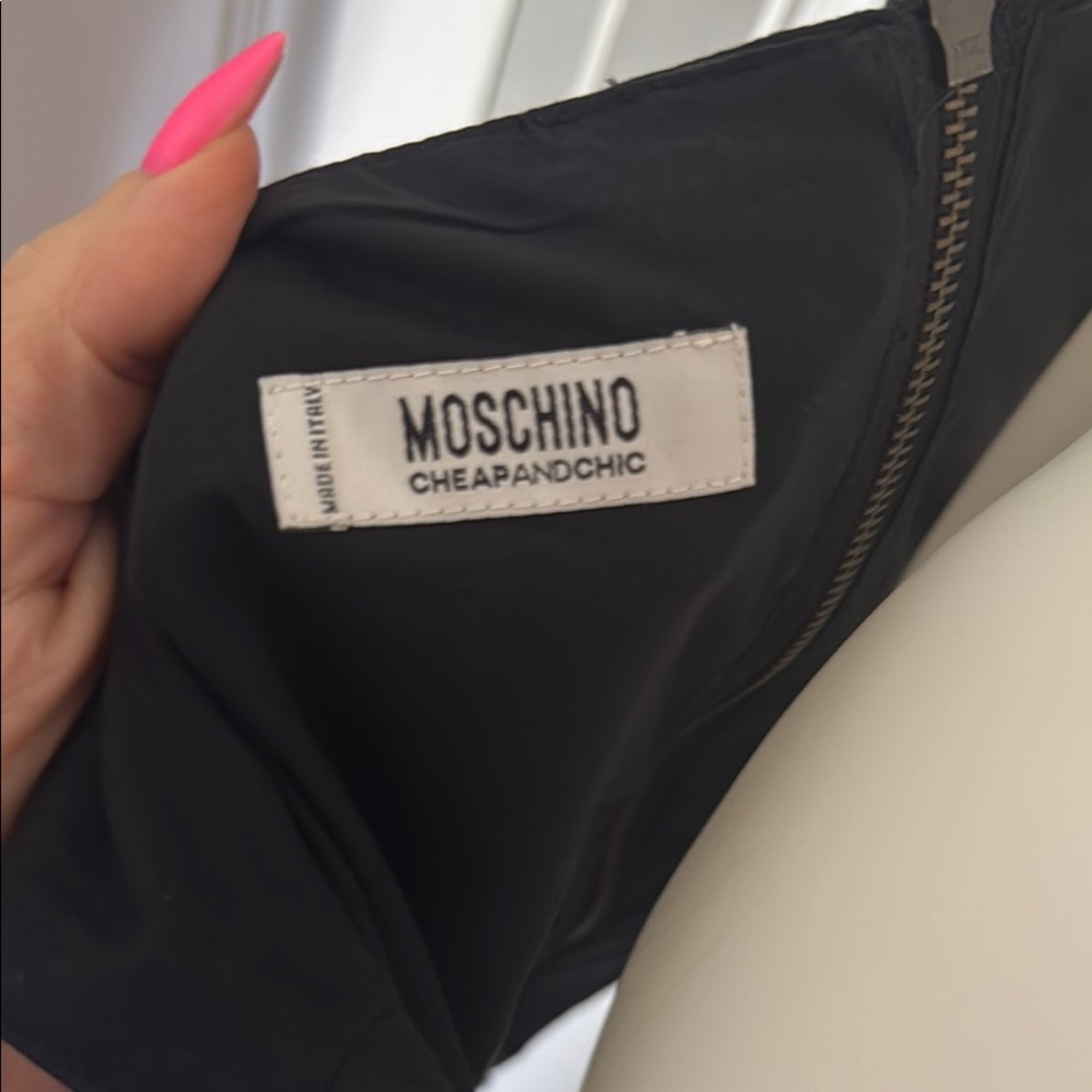 Moschino Black Fitted Bustier Tank Top - Picture 3 of 7